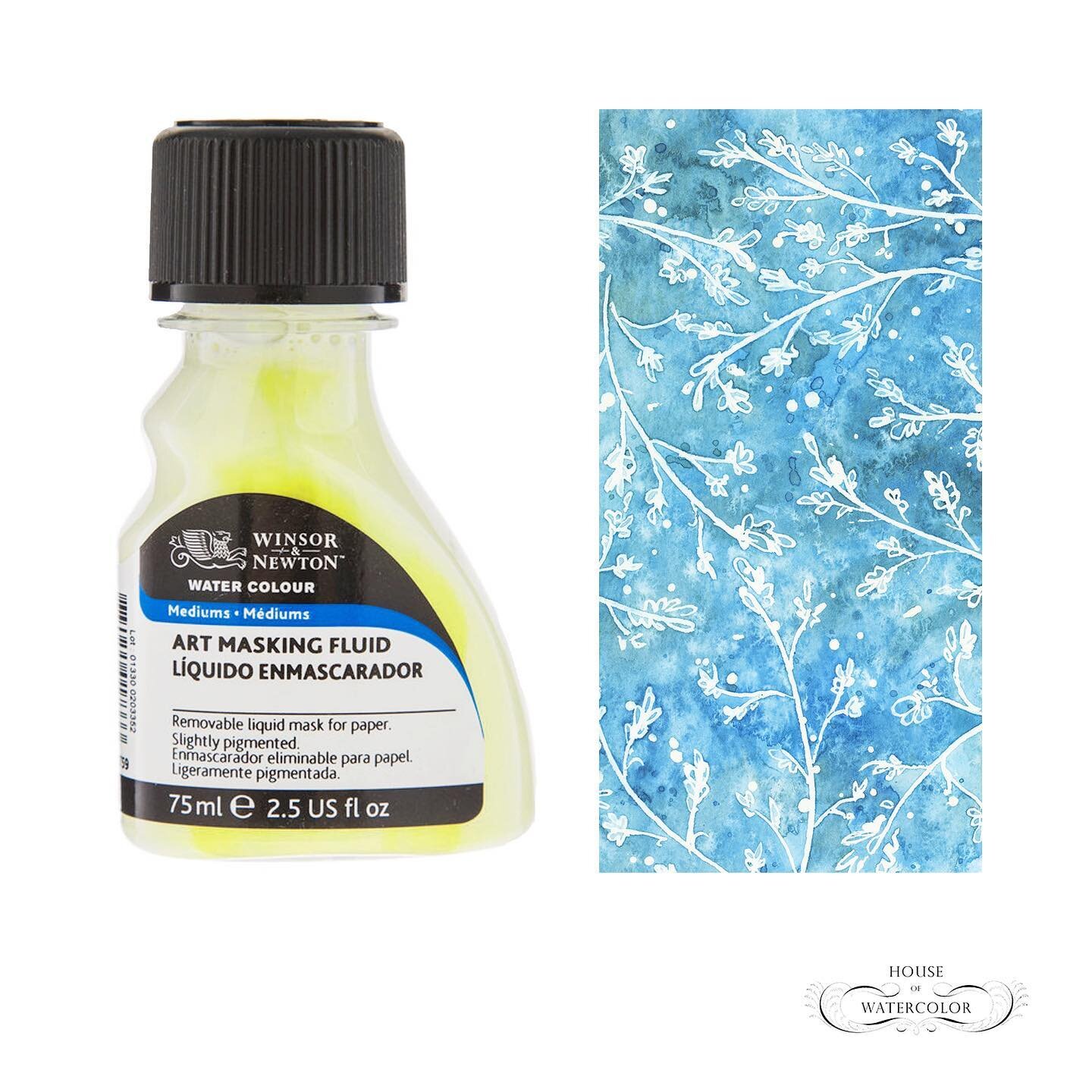  Winsor & Newton Watercolor Medium, Art Masking Fluid, 75ml  (2.5-oz) bottle Yellow