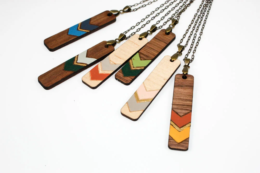 Painted Wooden Pendants