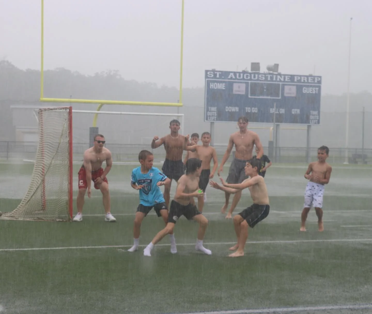 🌧️ The first wall to wall rainy day of the school year has us thinking of the legendary closing hours of 2025 Hermits Lacrosse Camp!
