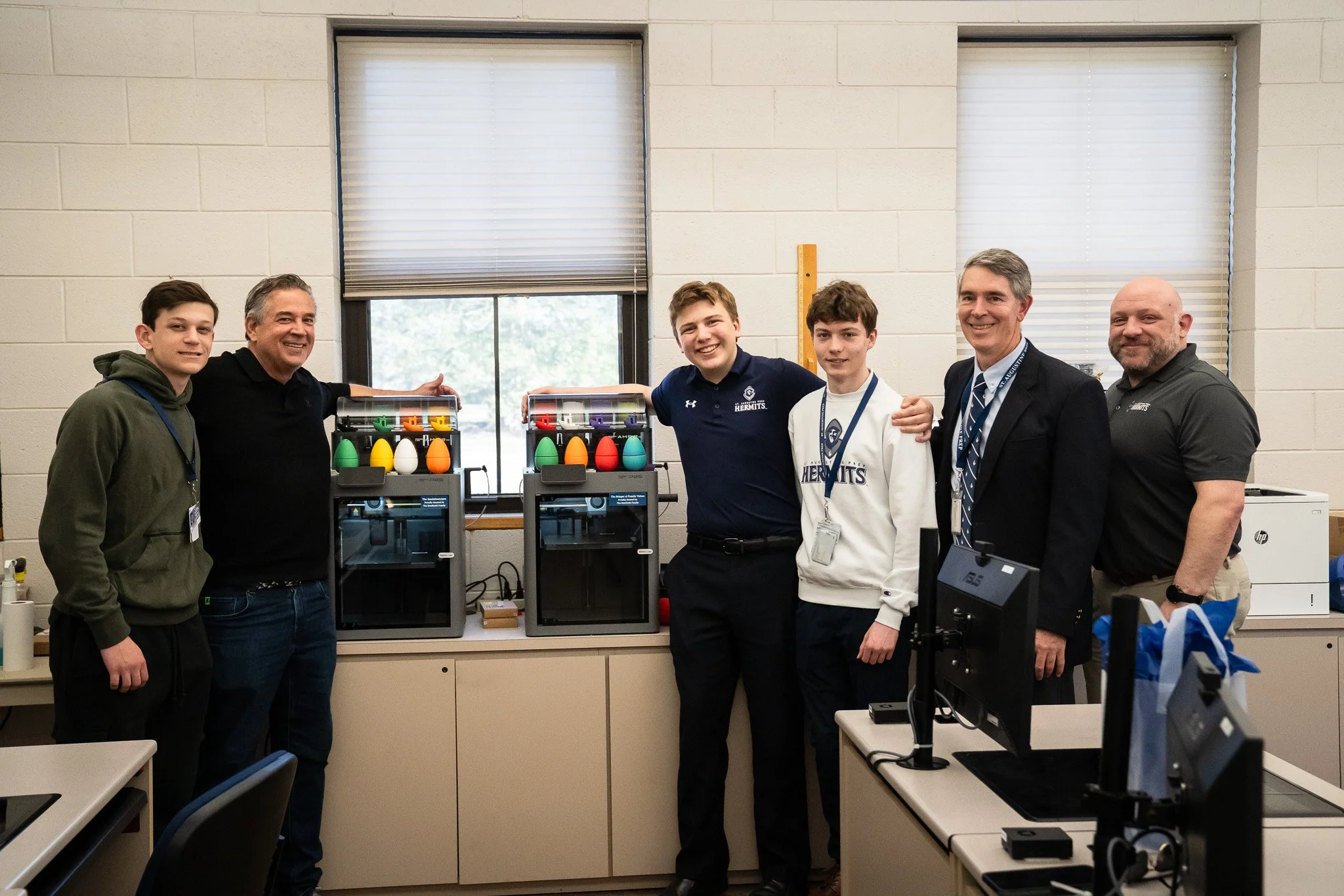 Engineering at St. Augustine Prep continues to grow.

Thanks to the generosity of Mr. Smolinski P&rsquo;27, two additional 3D printers&mdash;each uniquely named by his son Nick&mdash;are now part of our engineering curriculum, giving students hands-o