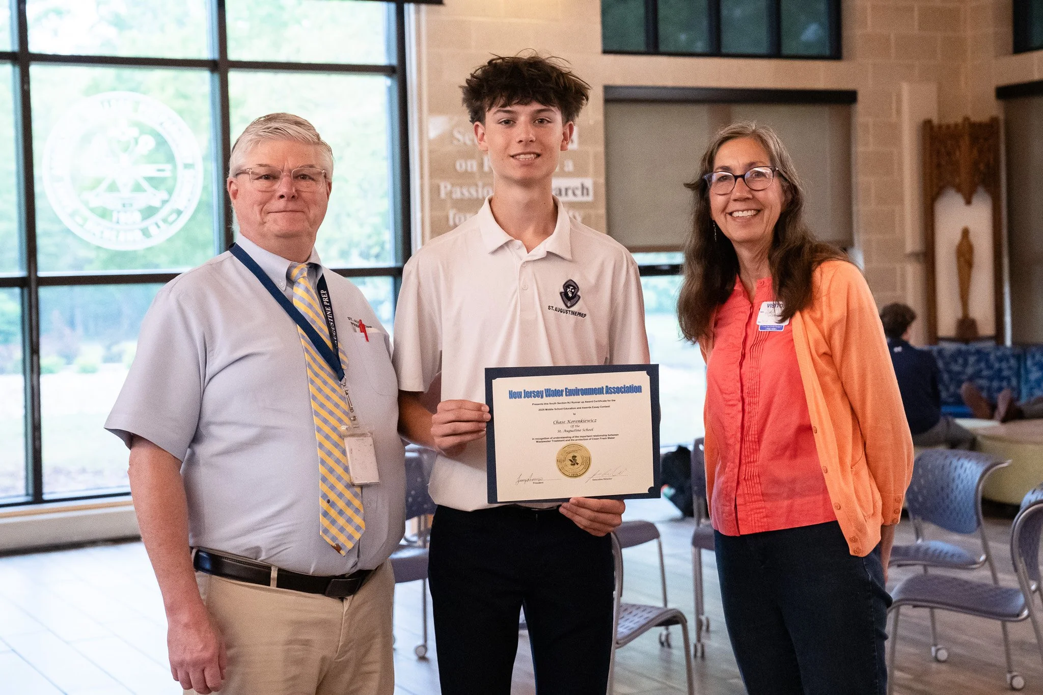 Congratulations to Chase Korenkiewicz &rsquo;30, who was honored for his award-winning essay in the NJWEA Southern Section Essay Contest, sponsored by the New Jersey Water Environment Association.

CJ was recognized for his thoughtful essay on the im