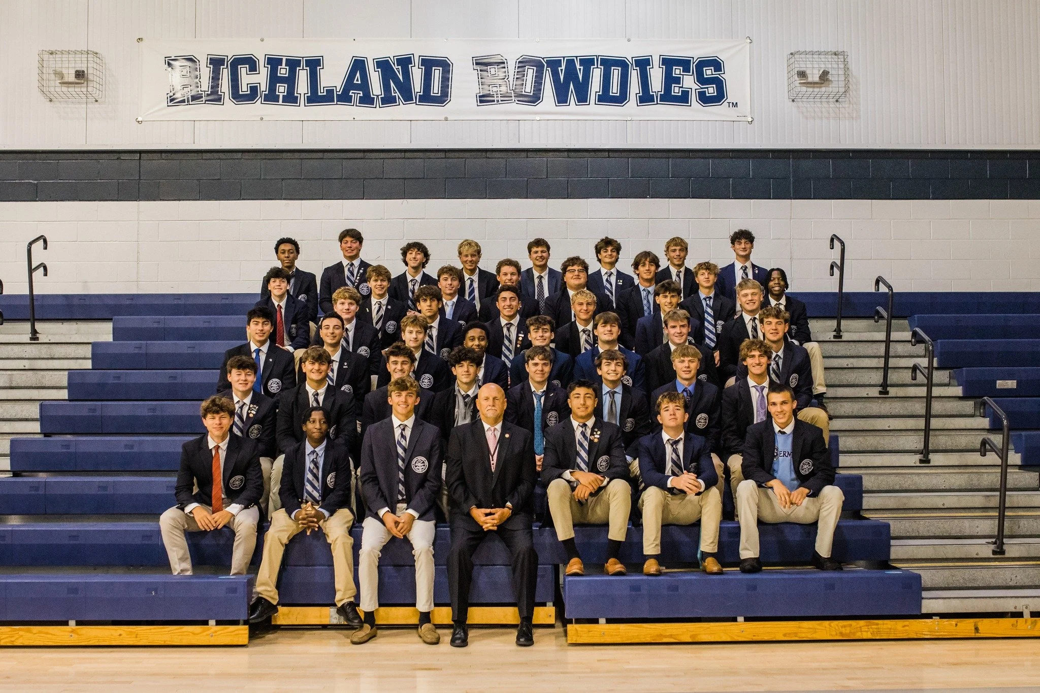 History looks good in a navy blazer. 💙

Meet the first-ever Five-Year Hermits in the history of St. Augustine Prep.

When the 8th Grade program began in 2021, these students became the first class to begin a brand-new journey &mdash; and this week, 