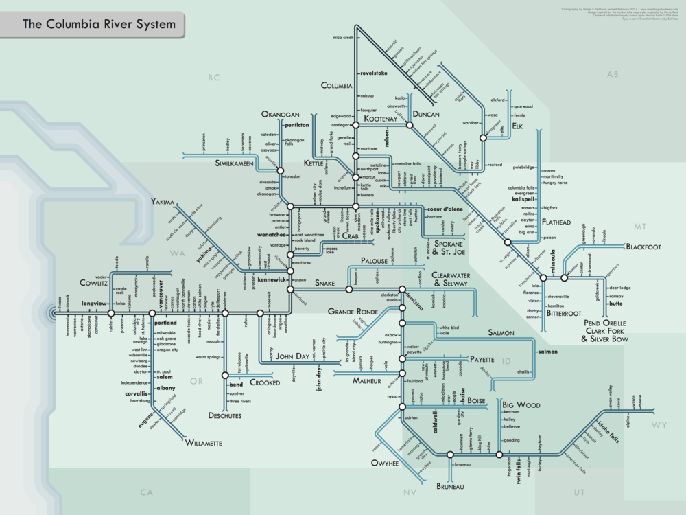 Columbia River System by&nbsp;http://cargocollective.com/somethingaboutmaps