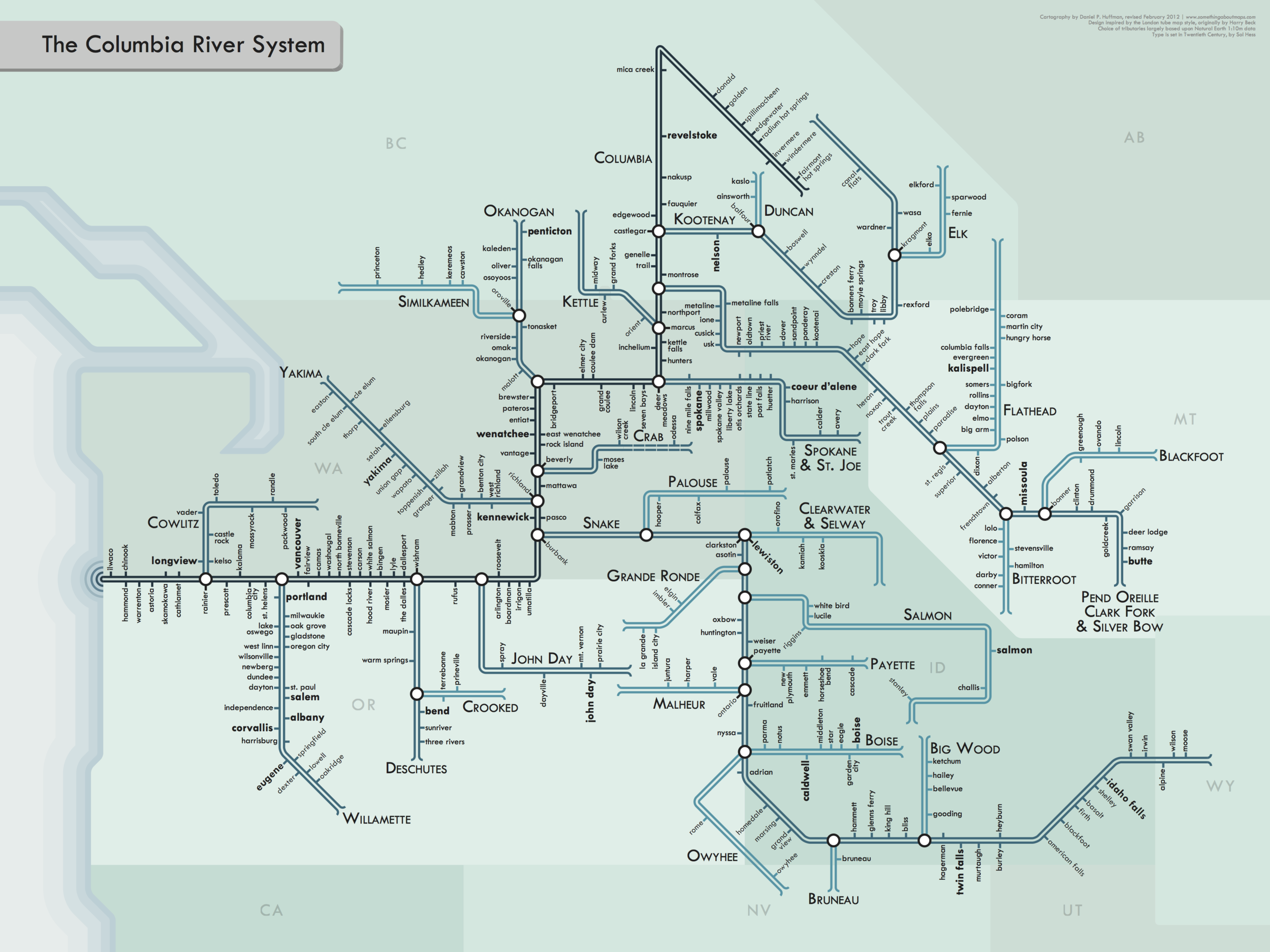 Columbia River System by http://cargocollective.com/somethingaboutmaps