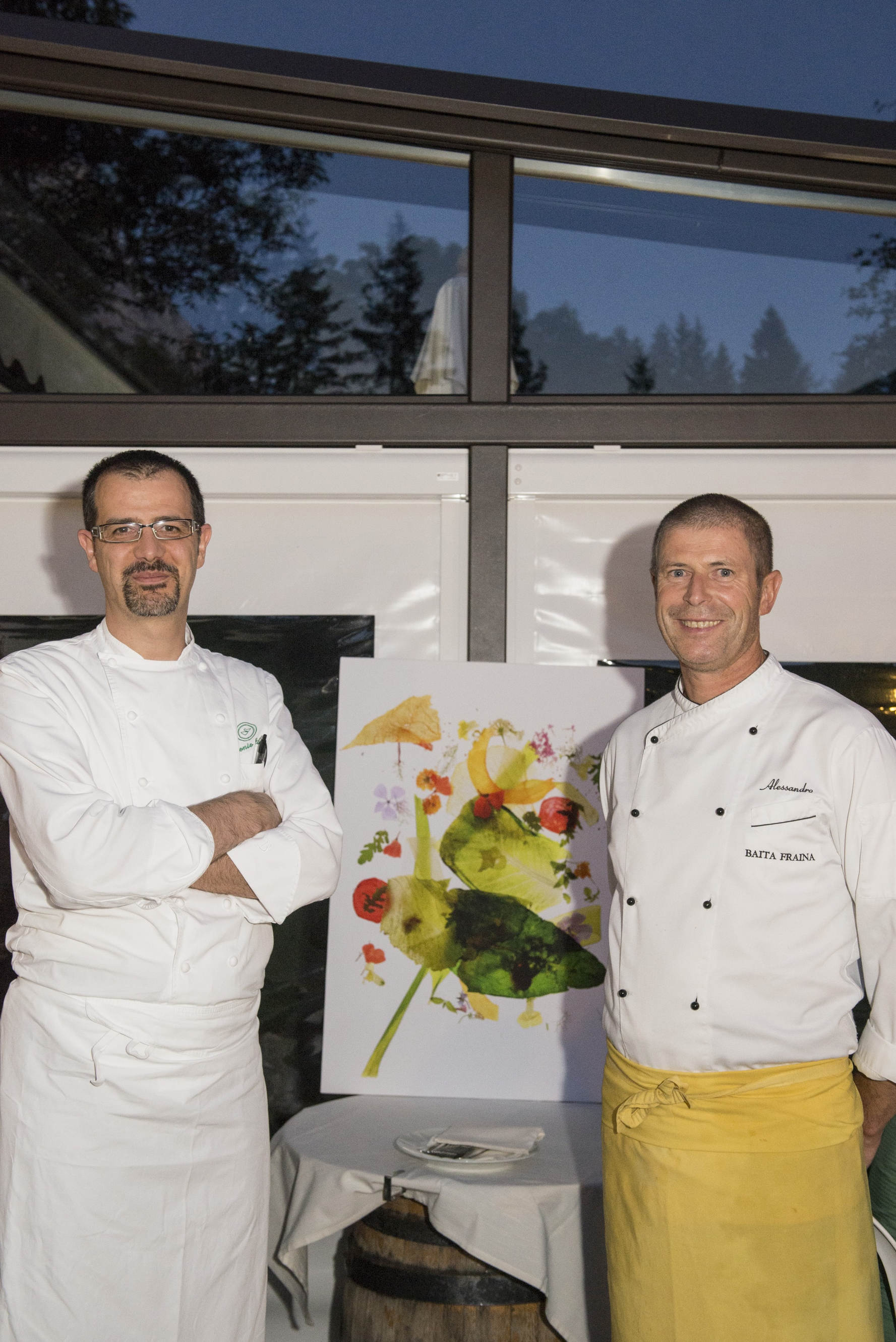  Lo chef Antonio Guida e lo chef Alessandro Menardi&nbsp;ph. Giacomo Pompanin 