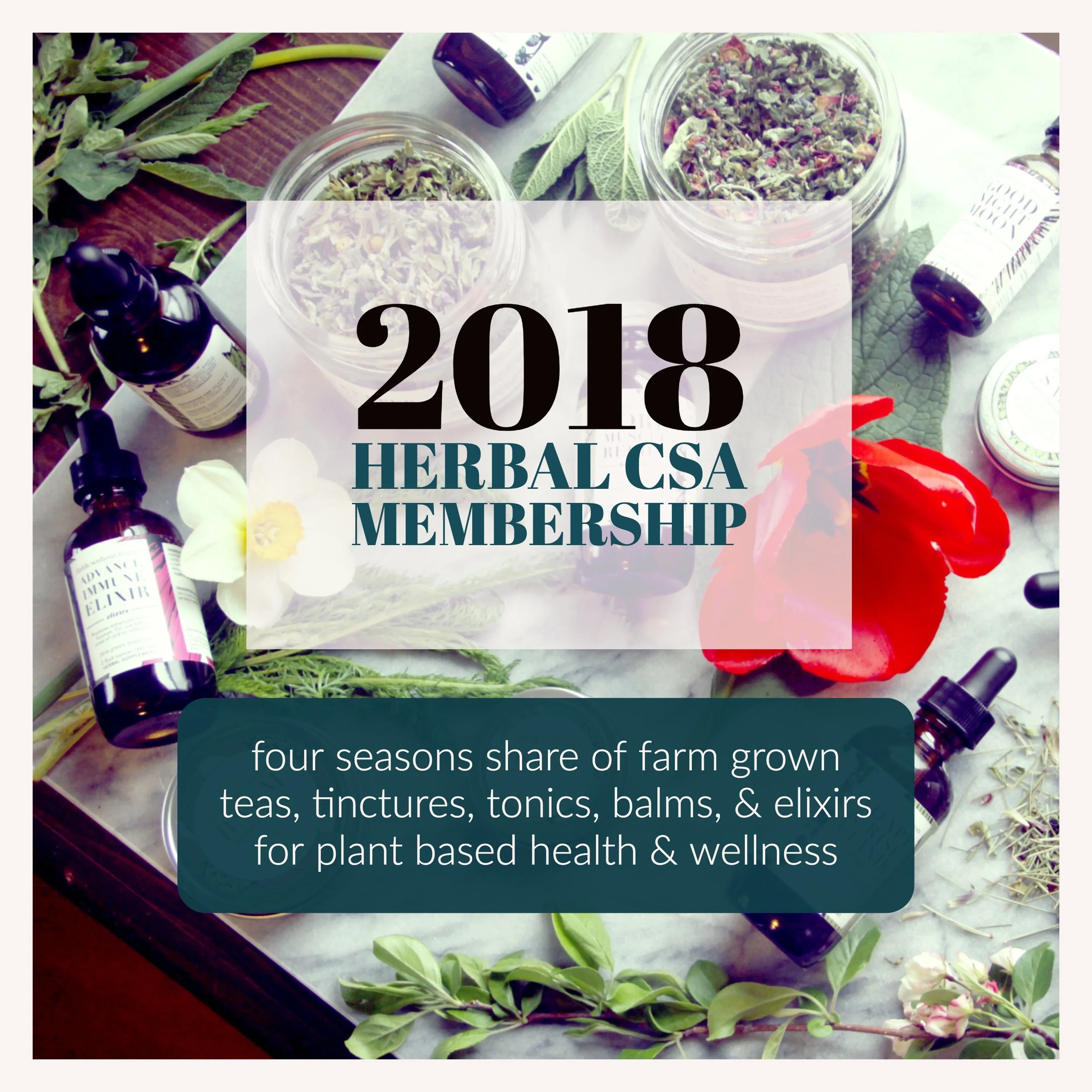 Big News! 2018 Herbal CSA Shares are OPEN for SIGN-UP!