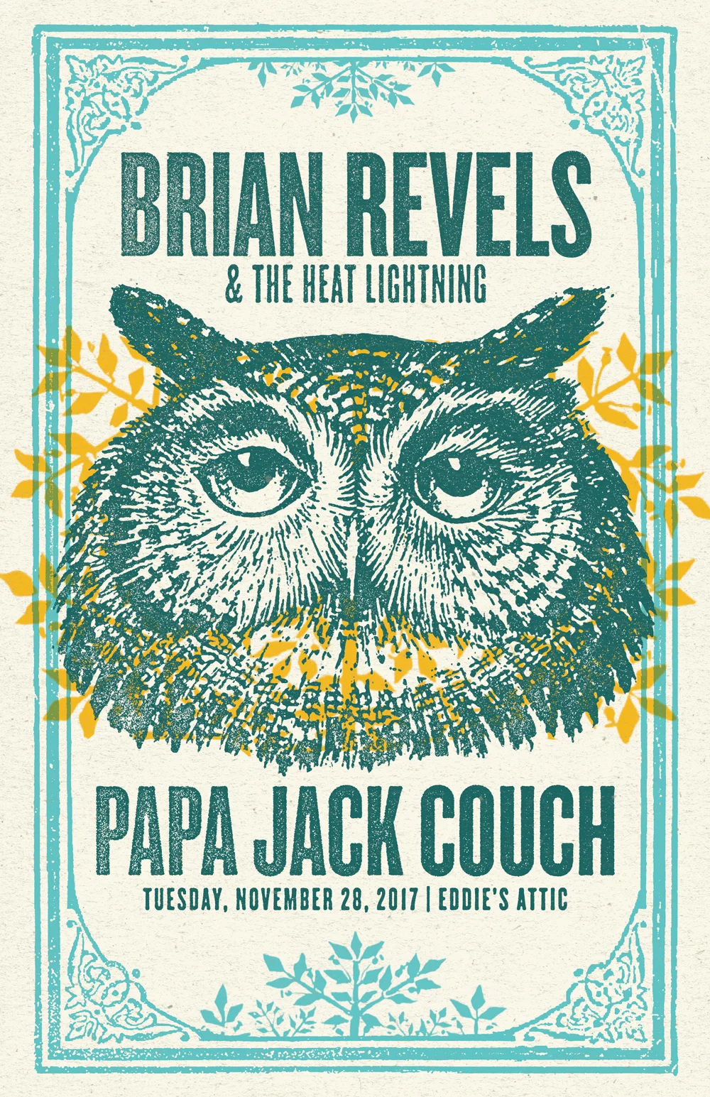 Brian Revels Gig Poster