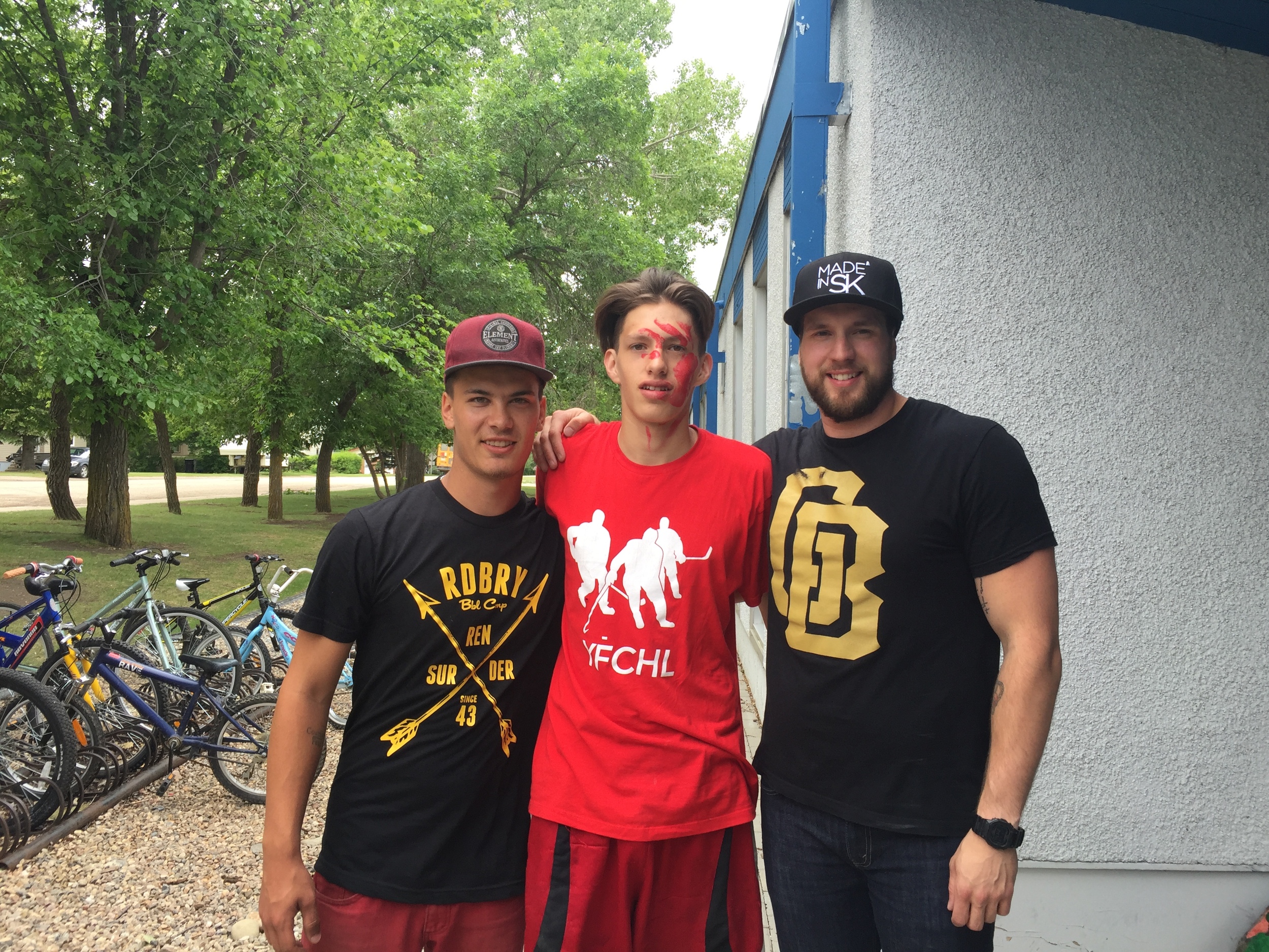 Chuck, Brody and I in Hafford