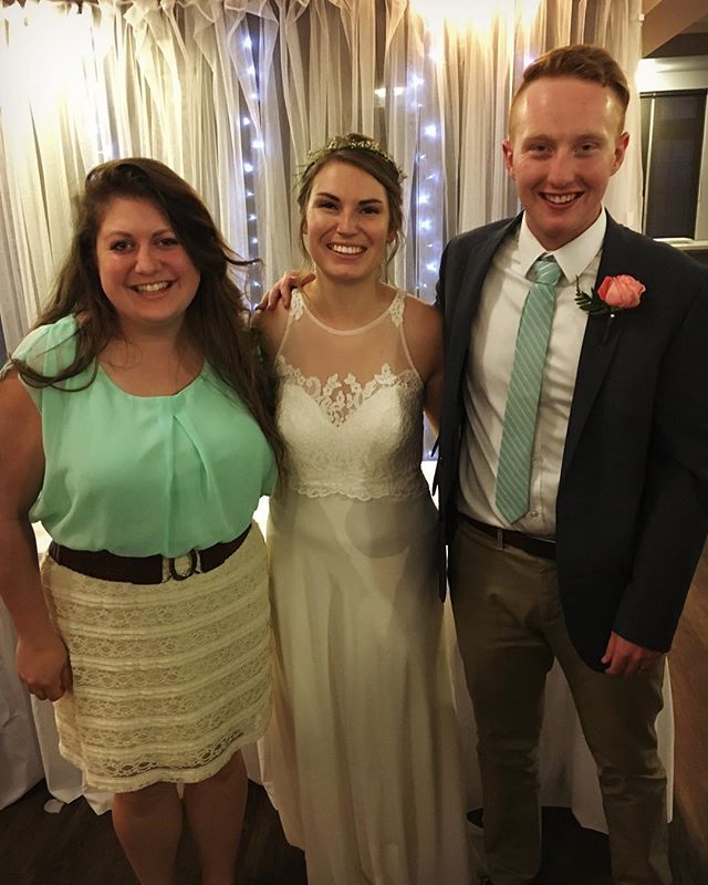 So happy for these two wonderful people!  I have loved working alongside both of you these past few summers and can't wait to see what God has in store for your future together! 😊💖#appleymarried #gingerprince