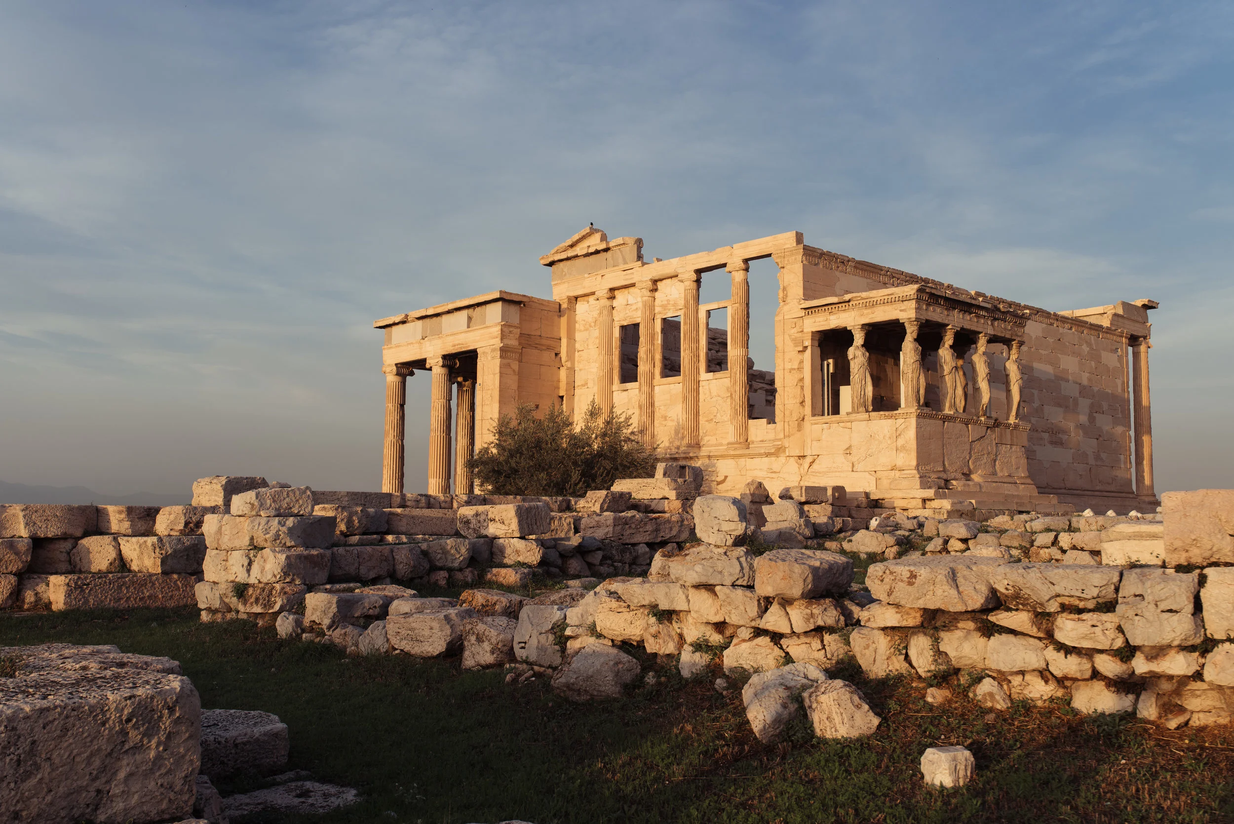 Ruins at the Athens Acropolis