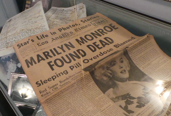 Marilyn Monroe Death Memorobilia Display Case.jpg