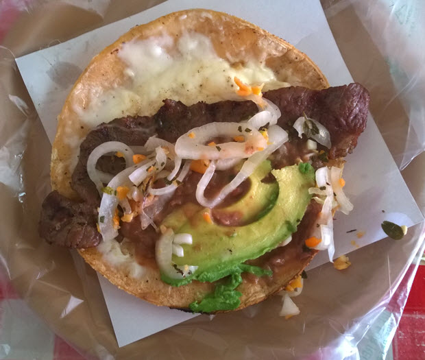 I topped my Mulita with some spicy pickled onions. Perfecto!