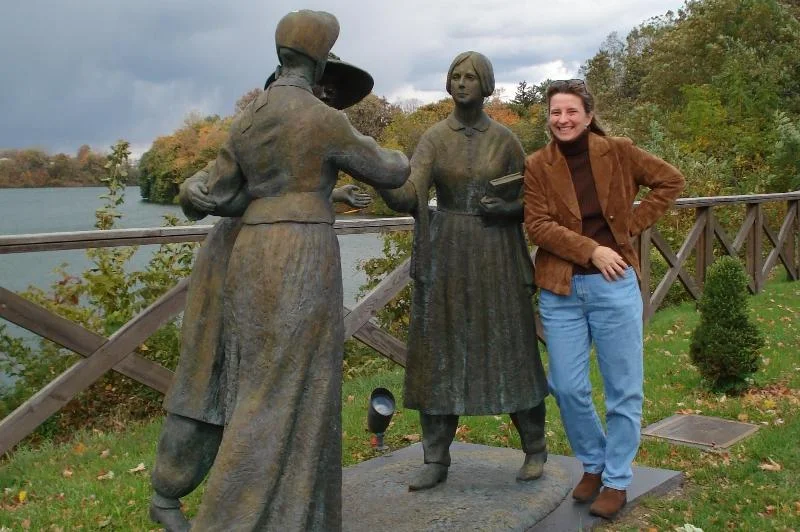 Lee and friends in Seneca Falls