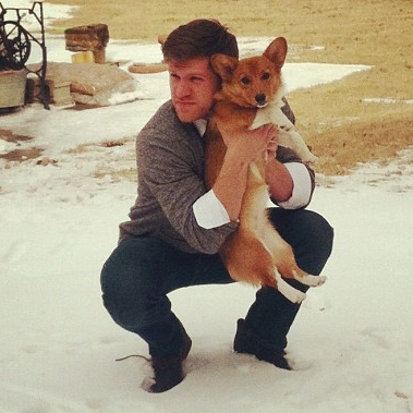 DJ and his roommate, Remy, basking in the beauty of a Kansas spring.