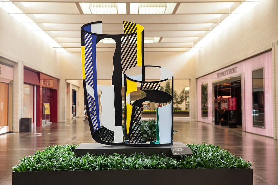 Roy Lichtenstein (American, 1923 - 1997) Double Glass , 1976 | Painted bronze