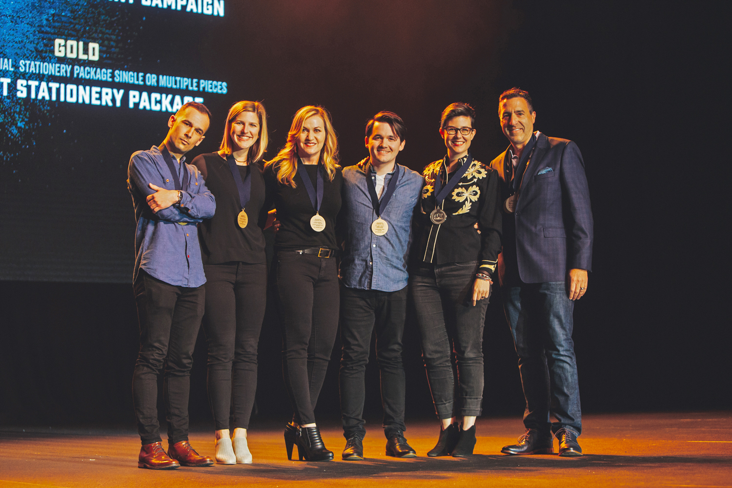 Left to right: Wes Phelan, Senior Designer / Janna Jackson, Account Executive / Kris Murphy, Senior Designer / Ryan Bailey, Senior Designer / Lily Smith+Kirkley, Senior Designer / Leon Banowetz, President + Executive Creative Director 
