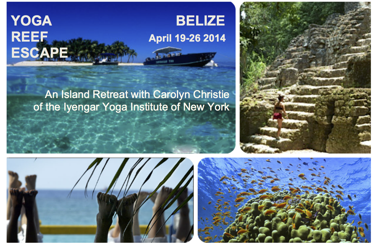 Yoga Reef Escape, Belize 2014 with Carolyn