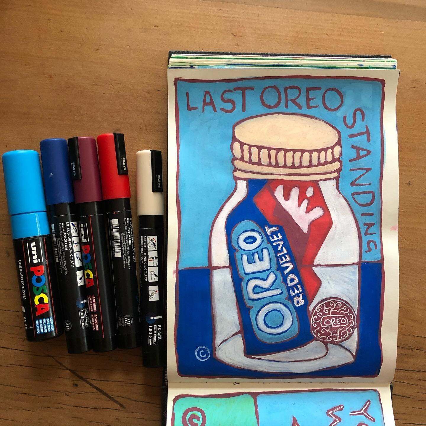 What is there always one left??

#posca #poscapens #dailyillustration #oreo