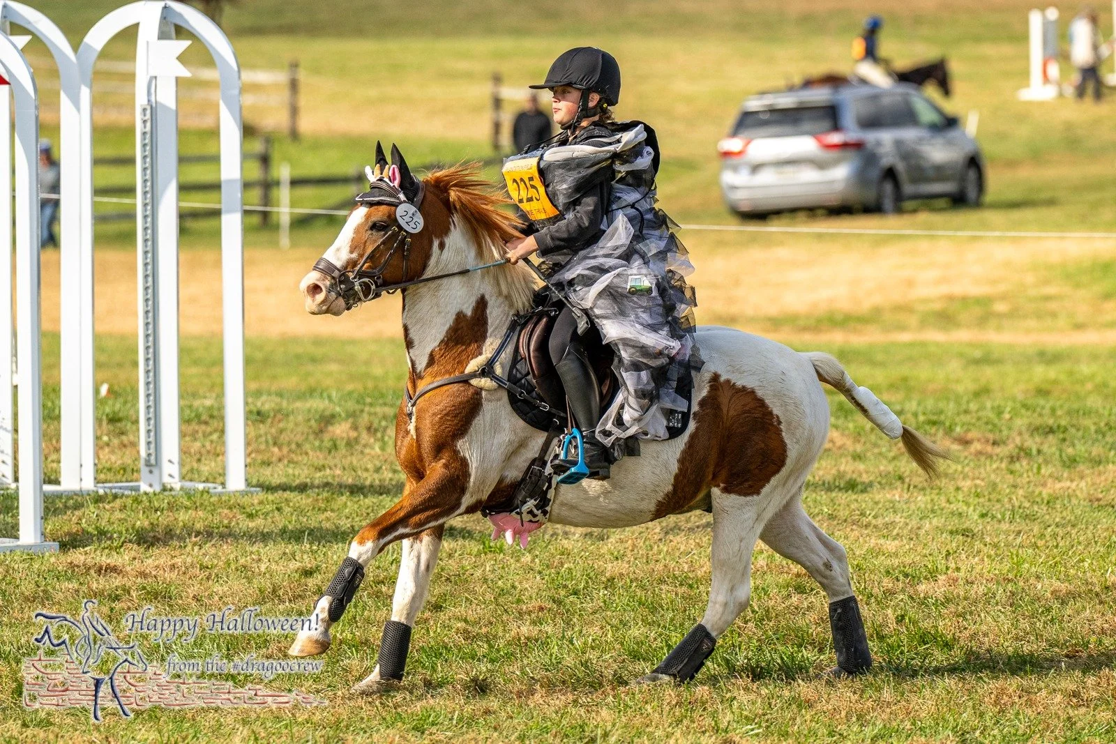 Can we all just take a minute to appreciate the brilliance of this costume from Plantation Field Horse Trials this weekend?!?!?!
Cow in a tornado, complete with udder and tractor debris.
📸 Amy Dragoo