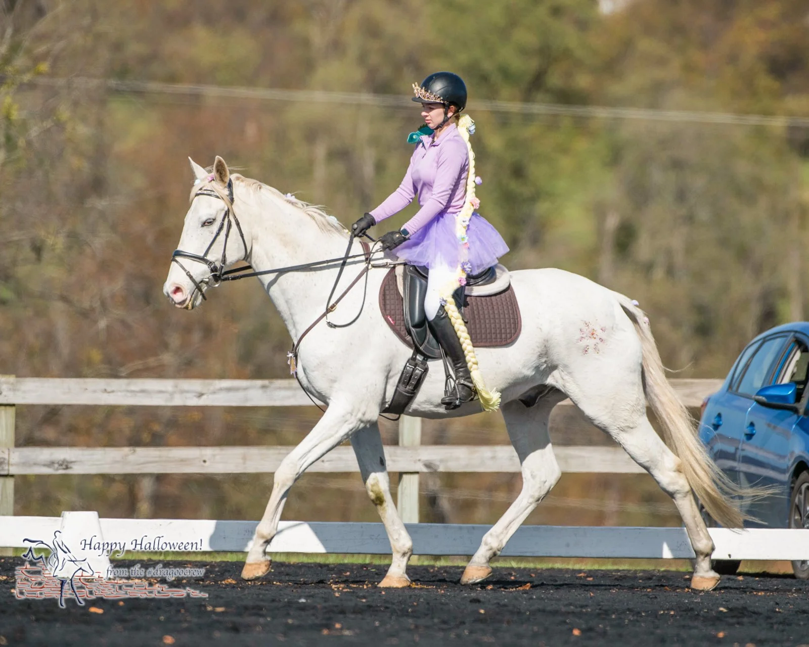 Rapunzel, Rapunzel...
Plantation Field Horse Trials 
#happyhalloween🎃