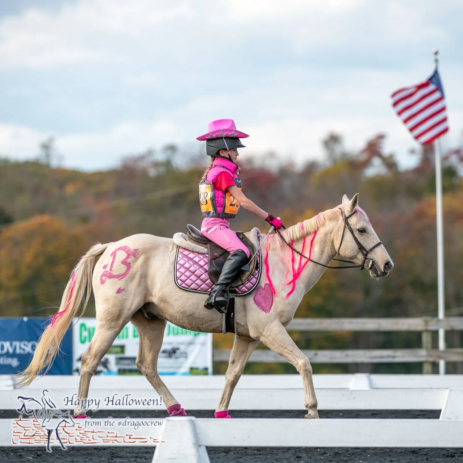 Barbie had her choice of blonde ponies.
Plantation Field Horse Trials 
#happyhalloween🎃