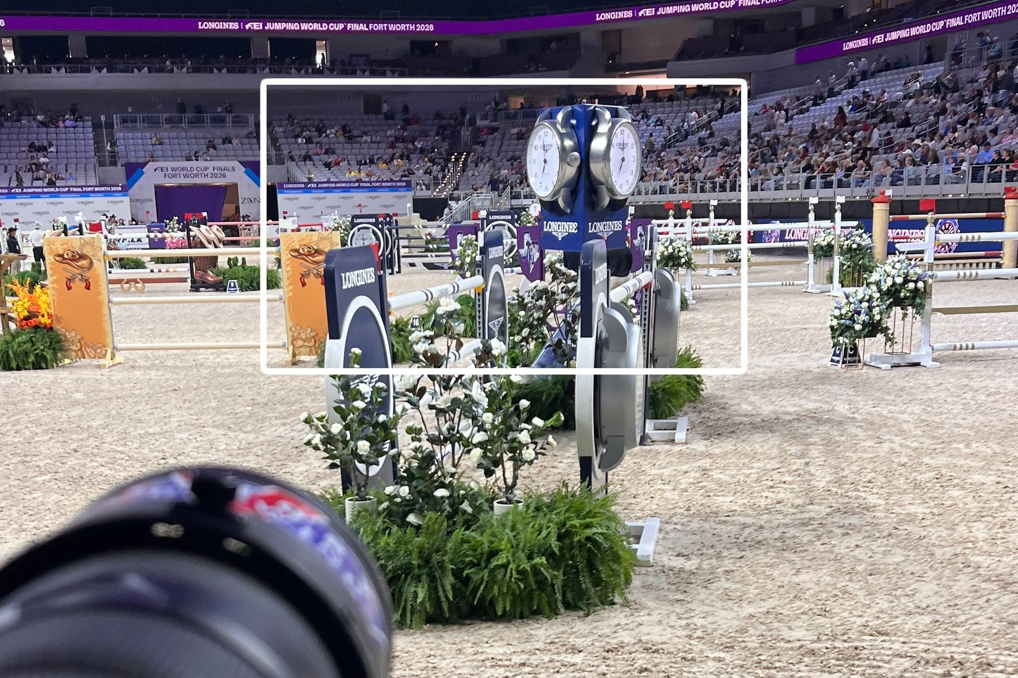 The View &amp; The Vision
World Cup show jumping round 2, final fence of the first round. 
The tight frame was shot with a 300mm 2.8 on a @nikonusa Z9, and is the entire image out of camera.
The wide frame was shot on a D5 with a 24-70mm 2.8 triggere