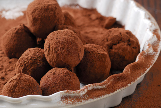 European-style chocolate truffles