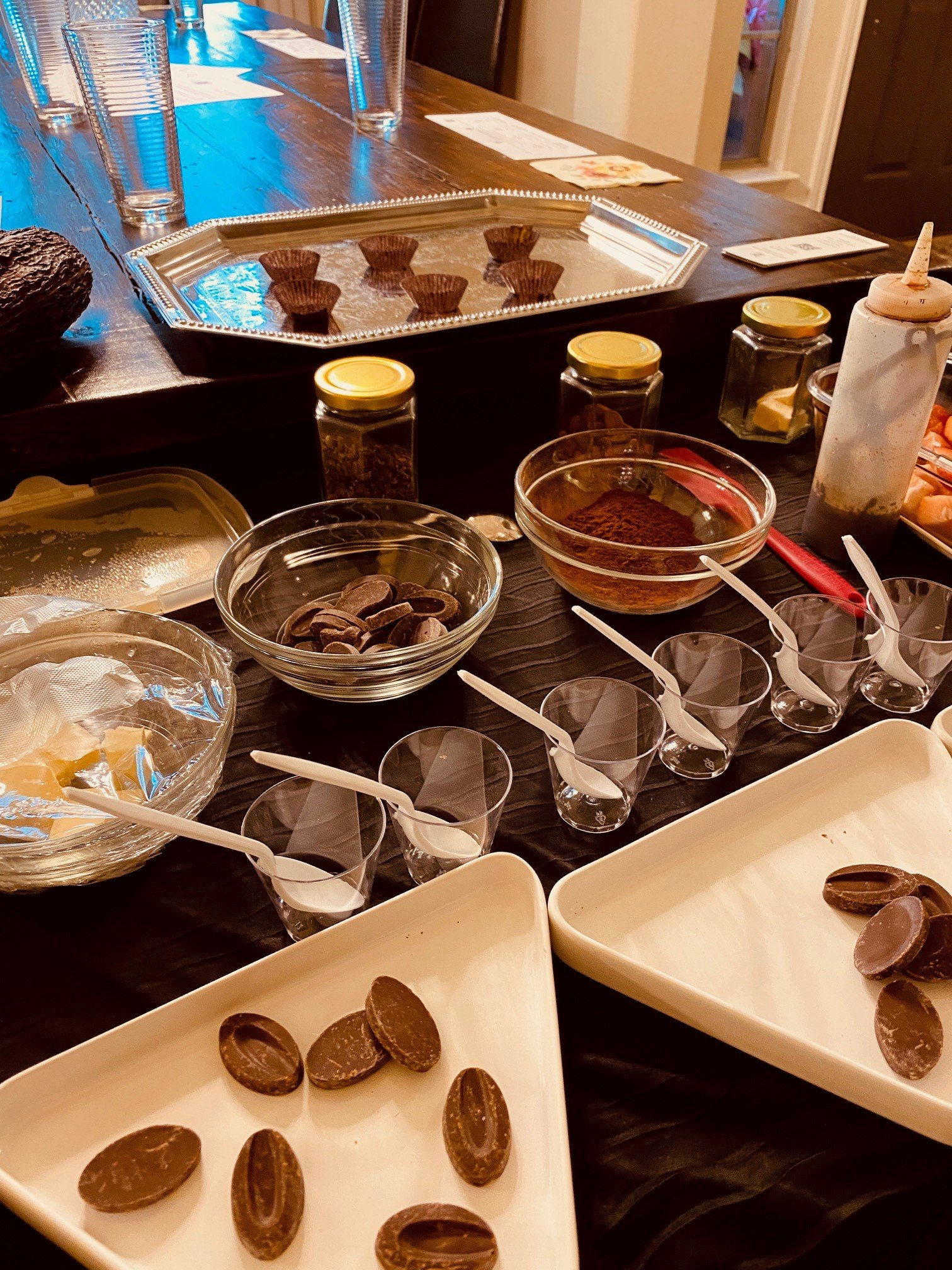 Silky Valrhona dark chocolate tart for Dallas Chocolate Classes
