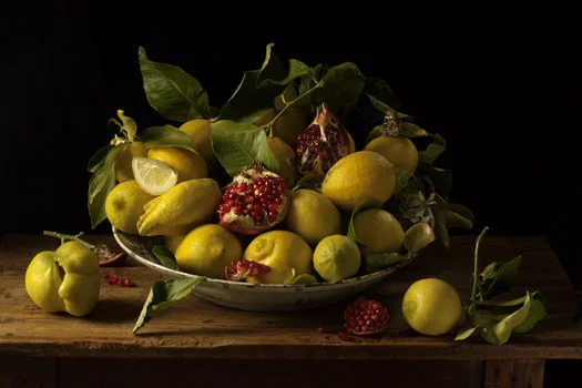 Paulette Tavormina Lemons and Pomegranates, After J.v.H., 2008 20 x 30 inches archival pigment print