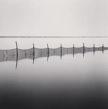 Michael Kenna Fishing Nets, Smarlacca, Veneto, Italy, 2006 7.75 x 7.75 inches edition of 45 toned silver print