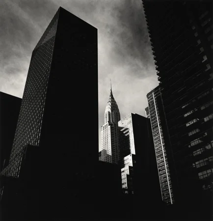 Michael Kenna Chrysler Building, New York, 2000 8 x 7.5 inches toned silver print edition of 45