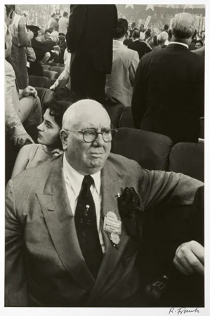 Chicago Delegate, c. 1956 14 x 11 inches vintage silver print