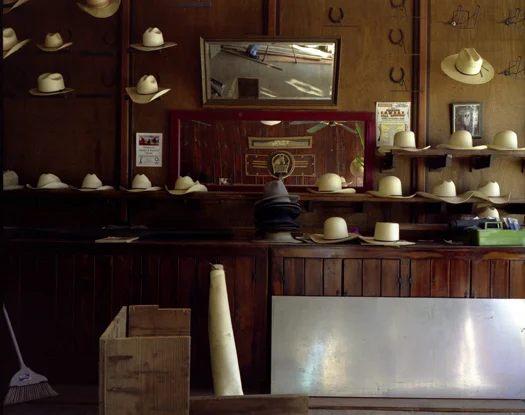 Johnny Bingo's Hats, Ellsworth, Kansas, 2007 36 x 43 inches 48 x 57 inches edition of 10 chromogenic dye coupler print