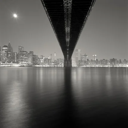 Brooklyn Bridge, Study 2, New York, 2006 7.75 x 7.75 inches edition of 45 toned silver print