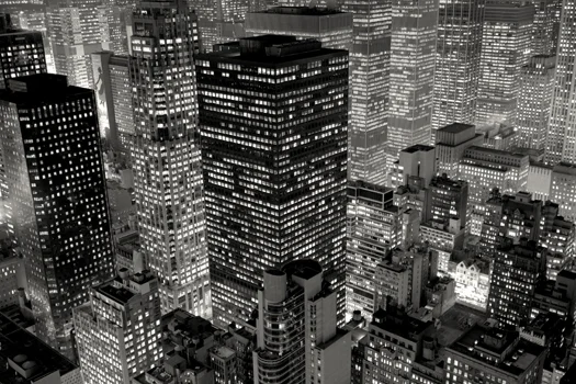 Mary Poppins Over Midtown, New York, 2006 6.25 x 9.25 inches edition of 45 toned silver print