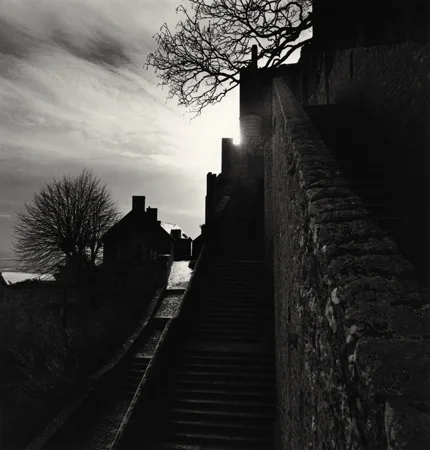 Clearing Storm, Mont St. Michel, France, 1991 8 x 7.75 inches edition of 45 toned silver print