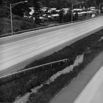 N.Y. 47, Rochester, New York, 1975 (#R7:675-1) 12.75 x 12.75 inches vintage silver print