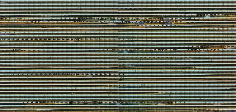 SV010814 Barr Road C, along Barr Road looking North, Illinois, 2001 from the series Sequential Views 50 x 80 inches edition of 5 chromogenic dye coupler print