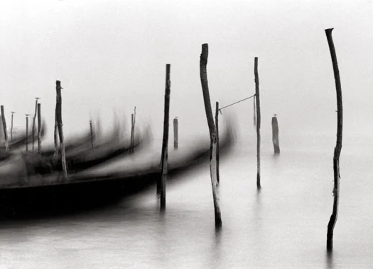 Gondolas, Venice, Italy, 1980 6 x 9 inches edition of 45 toned silver print