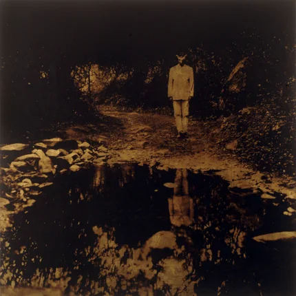 En el instante que nada pasaba (In the instant that nothing was happening), 2004 20 x 20 inches (edition of 15) 35 x 35 inches (edition of 10) kodalith and goldleaf embedded in resin