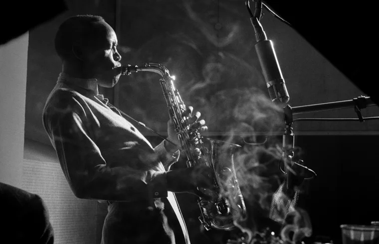 Sonny Stitt, NYC, 1953 silver print 16 x 20 inches from a limited edition of 50