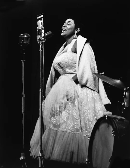 Dinah Washington, Newport, 1955 silver print 20 x 16 inches from a limited edition of 30