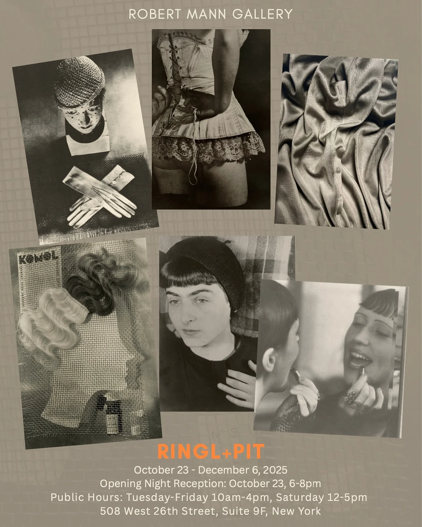 OPENING SOON | ringl + pit

The exhibition features rare studio photographs alongside an exceptionally limited-edition portfolio of the duo&rsquo;s life work&mdash;much of which has been rarely exhibited to the public. 

On view from October 23 throu