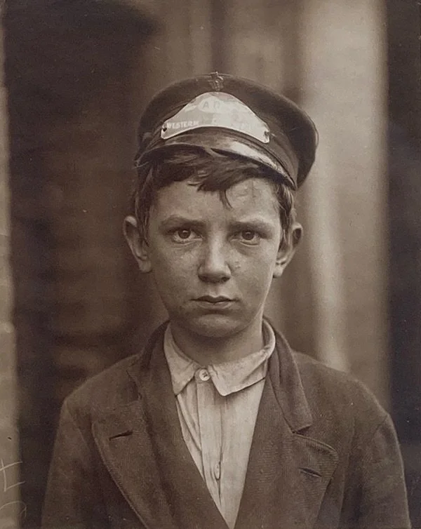 Lewis Hine, Messenger Boy, 1910

Robert reflects: &ldquo;Hine&rsquo;s Messenger Boy was one of the earliest photographs that I acquired while working for Harry Lunn in Washington D.C. for a special exhibition of Lewis Hine&rsquo;s Child Labor photogr
