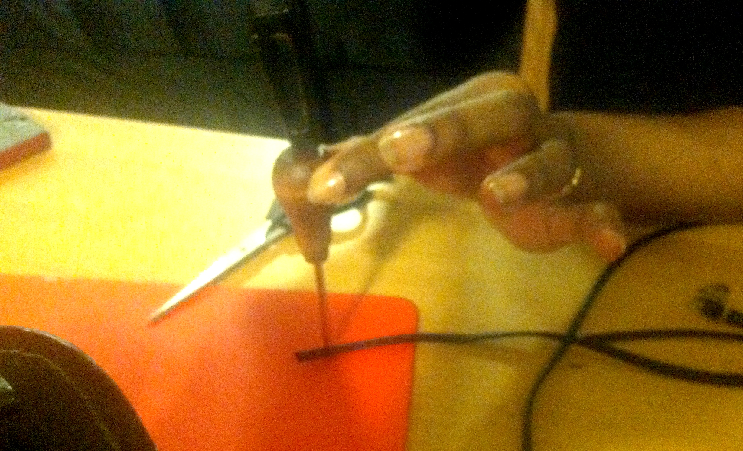 Placing the first hole