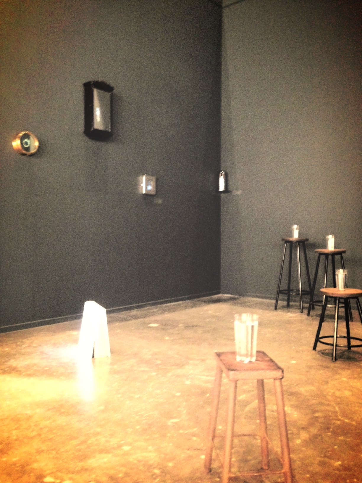 This blurry image does not do the serene, slightly creepy magnetism of this booth justice at all, but it is the only one I have. I spent quite some time there, but was apparently so taken by Matsubara's astute contemplations of memory and identity I completely forgot to take pictures!