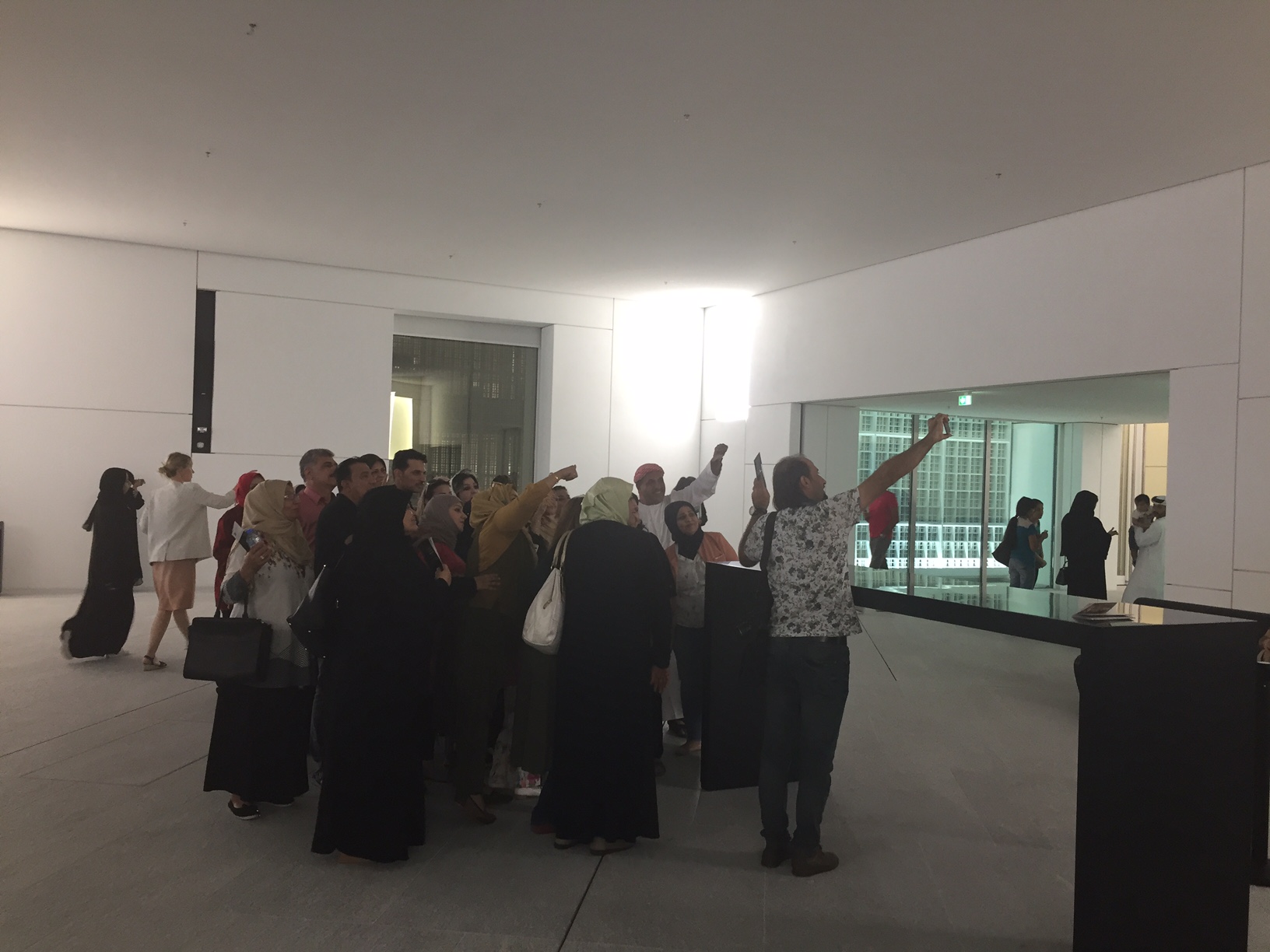 5. Watching this group take a giggly selfie (no stick) in the lobby on 12 November 2017.
