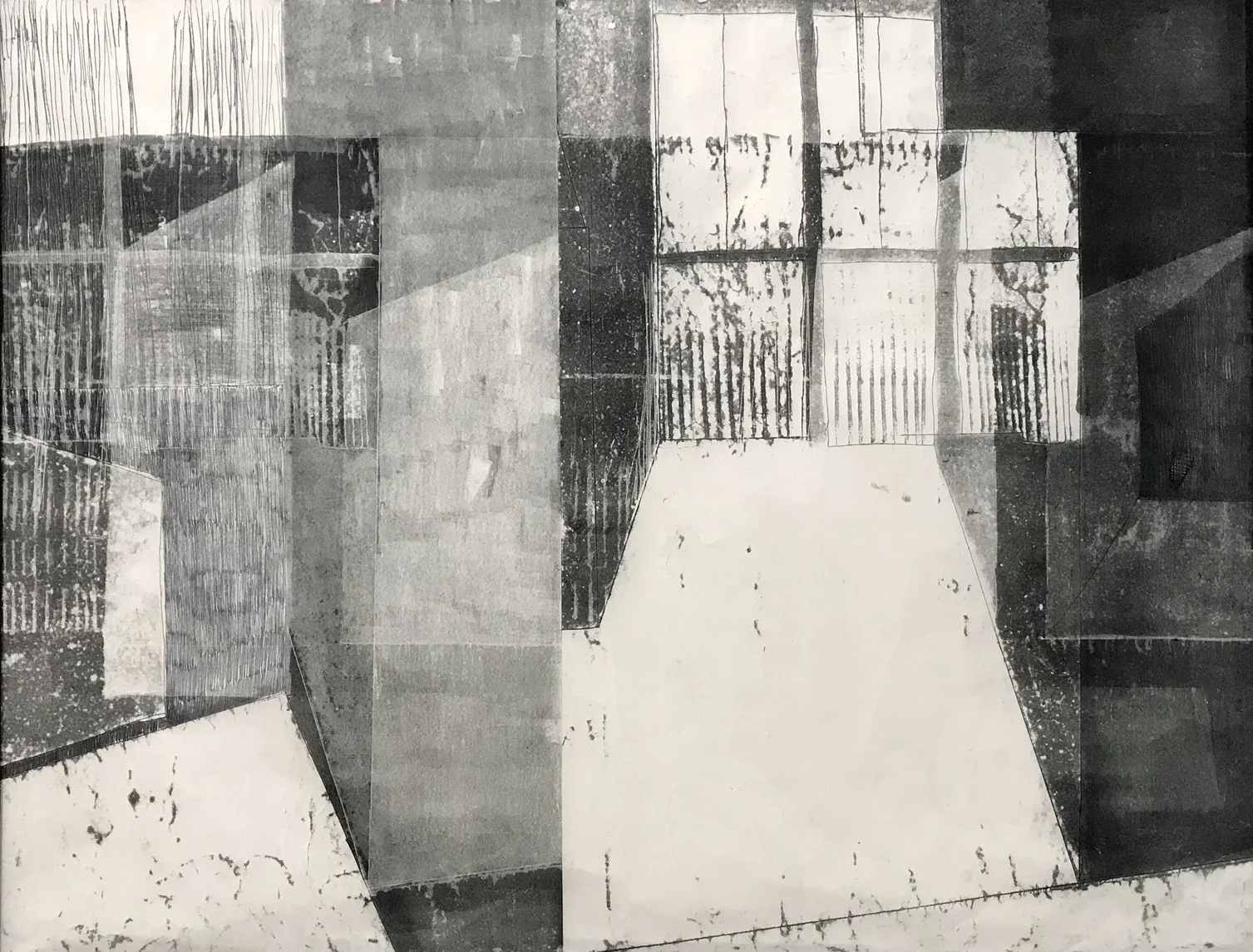 Drawing room 18 | ink on Chinese Paper | 70 x 90 cm | 2018
