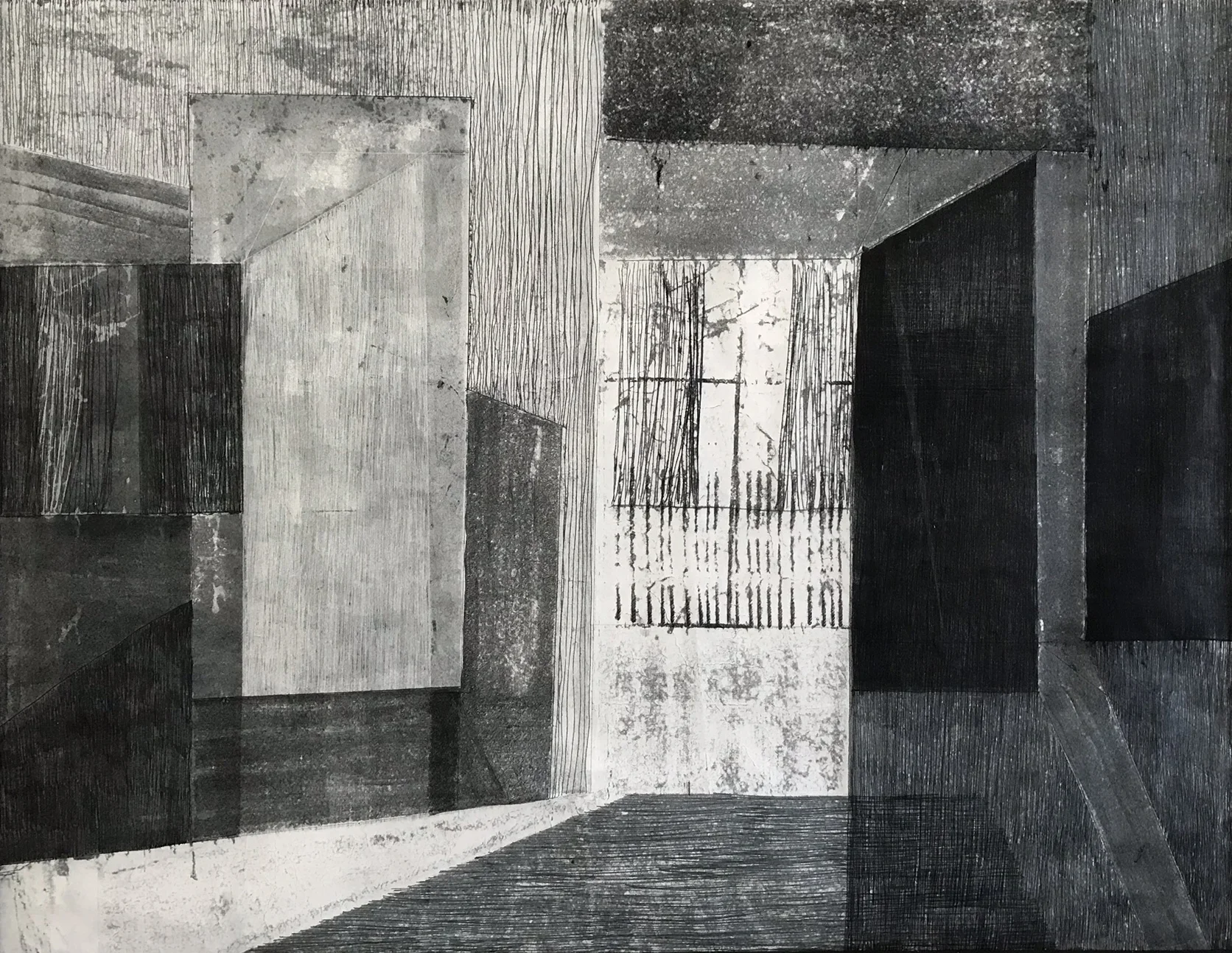 Drawing room 17 | ink on Chinese Paper | 70 x 90 cm | 2018