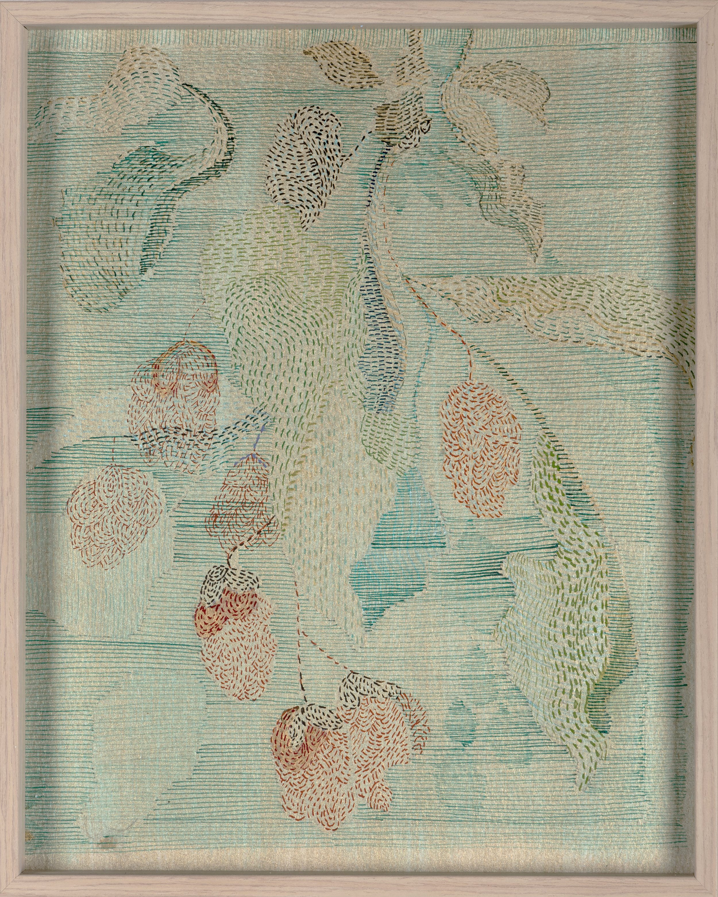 Astrid de Pauw, H1, afb 1, 30 x 24 cm Titel: Bomvol munt en hop